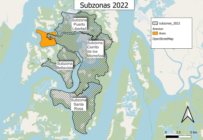 Mangrovenschutzkonzessionen Zonen